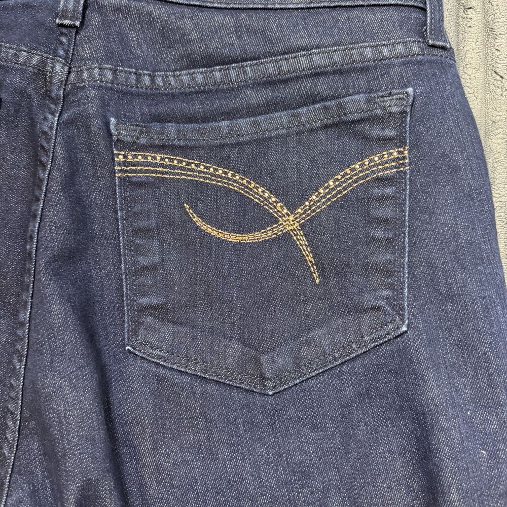 NYDJ Barbara Bootcut Jeans 12P Dark Wash Embroidered Pocket P9131190 - Picture 8 of 11
